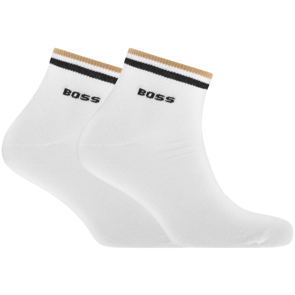 Hugo Boss BOSS 2 Pack Ankle Socks White